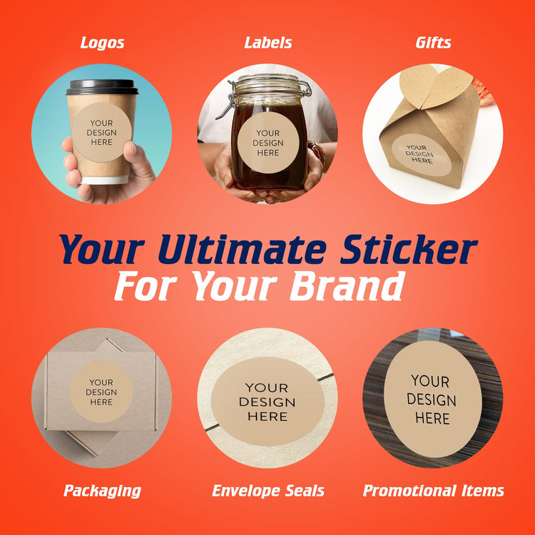 100 Custom Vinyl Stickers (100 Count)