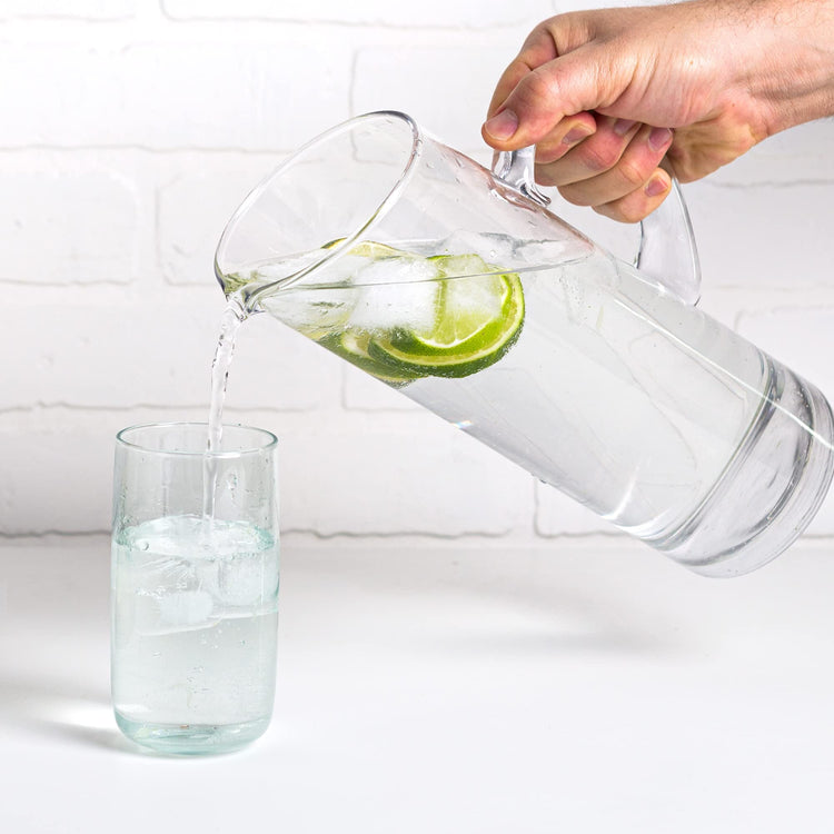 Glass Water Pitcher with Spout