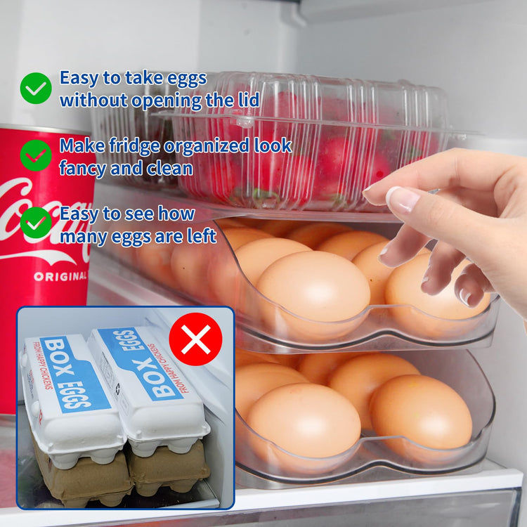 Egg Holder for Fridge (2 Count)