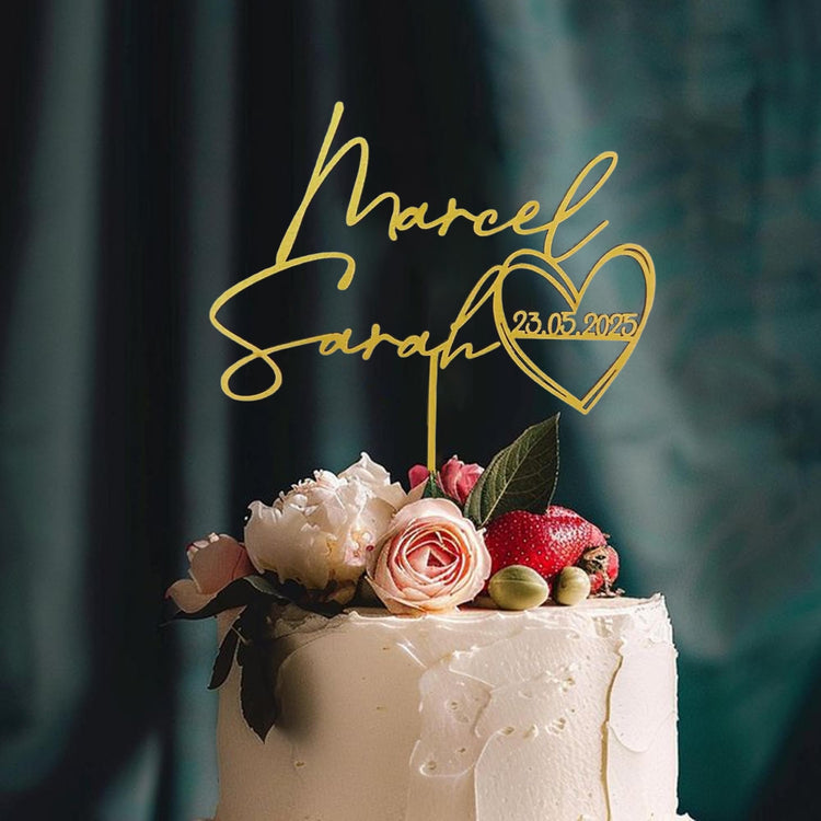 Personalized Wedding Cake Topper
