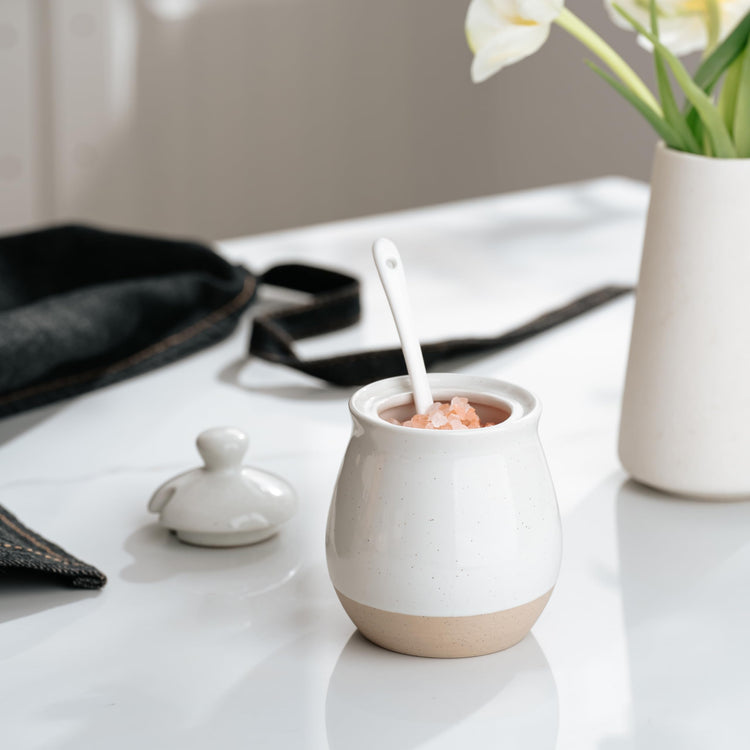 10oz Sugar Bowl with Lid and Spoon