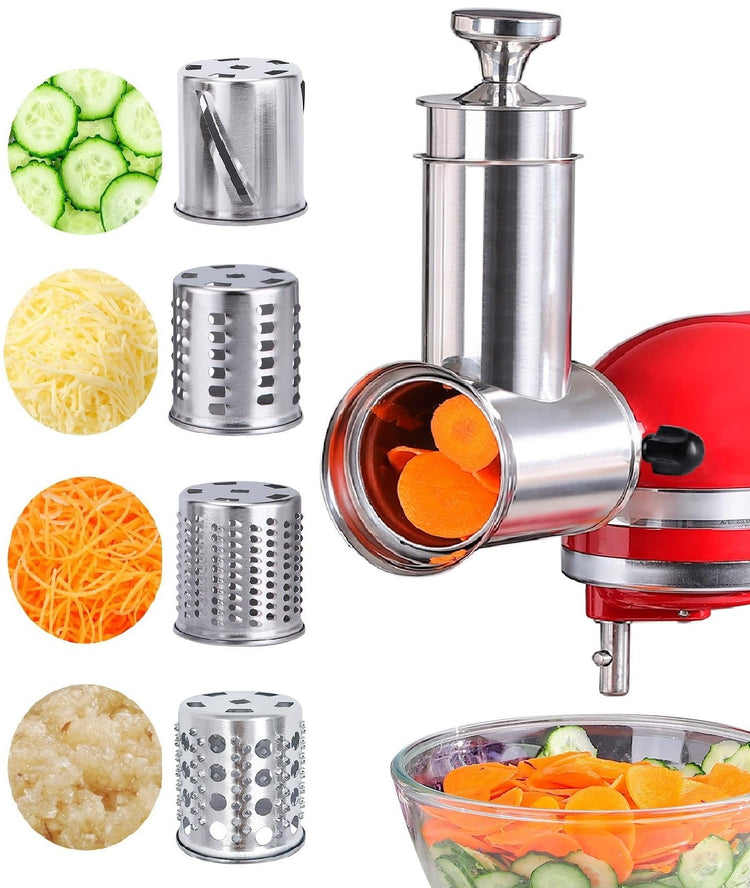 FavroKit Fresh Prep. Cheese Grater Attachment for KitchenAid Stand Mixers