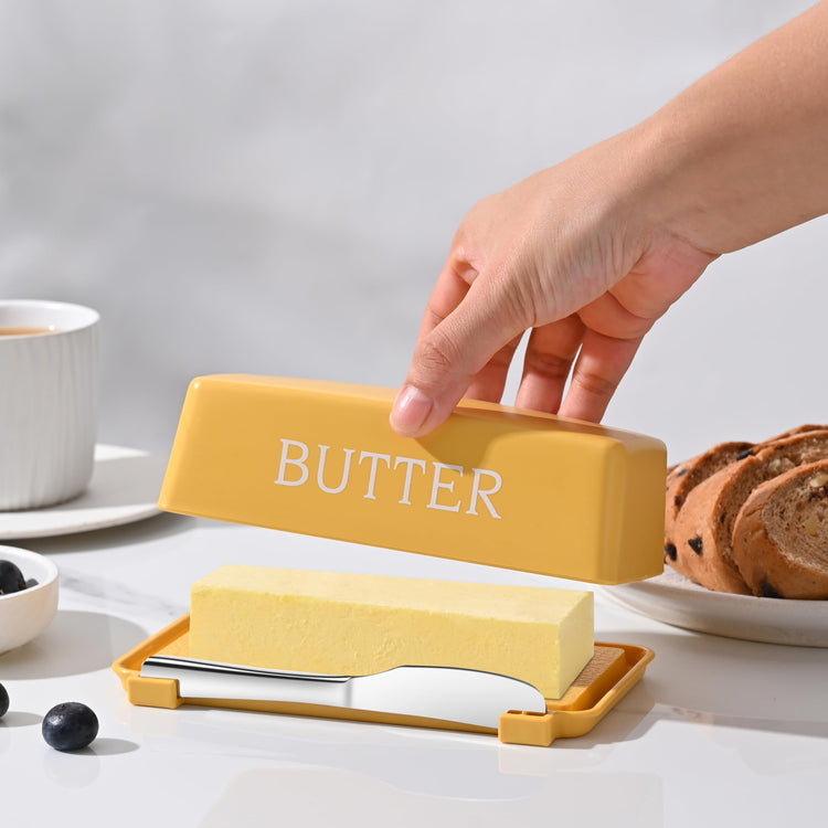Butter Tray With Cover And Knife