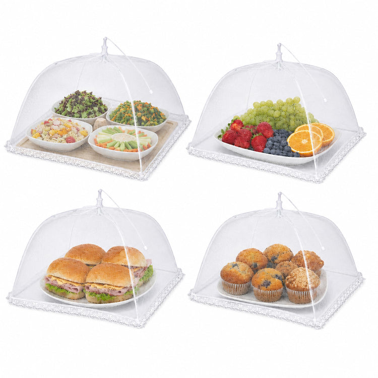 Pop Up Outdoor Food Covers to Keep Bugs Away (4 Count)