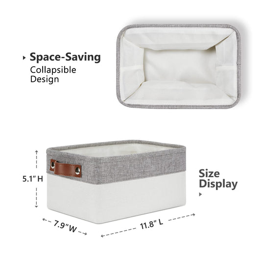 Storage Baskets Bins for Organizing (6 Count)