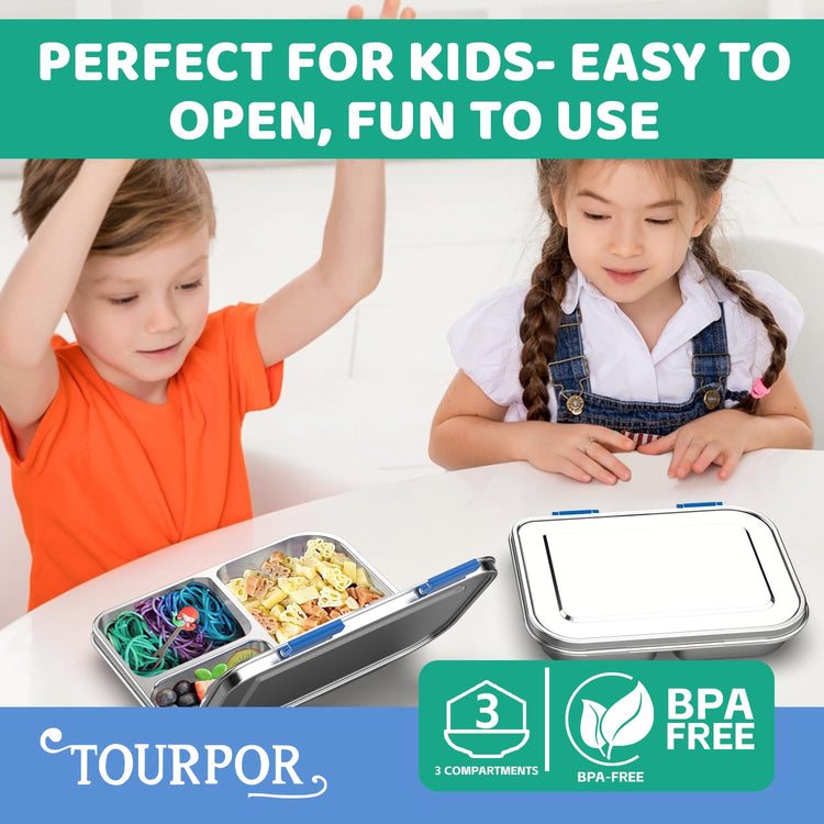 Stainless Steel Bento Box for Kids 1000ml