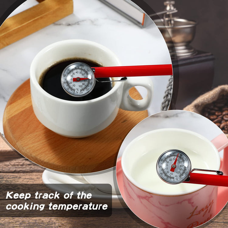 12 Pcs Stainless Steel Kitchen Dial Thermometer 5" (12 Count)
