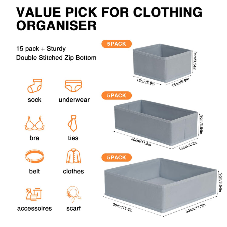Drawer Organizer 15 Pack (15 Count)