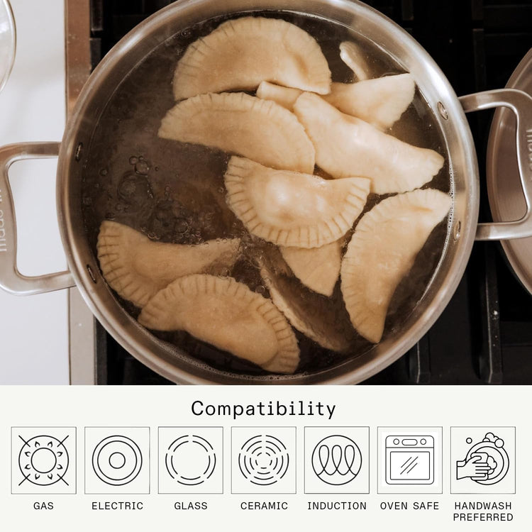 Cookware 6 Quart Stainless Steel Stock Pot With Lid