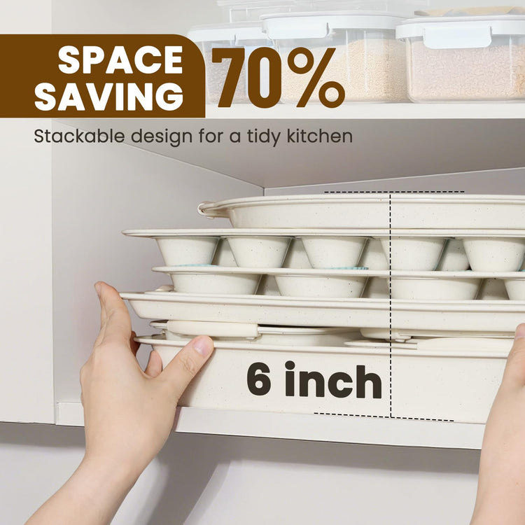22 PCS Nonstick Baking Pans Set