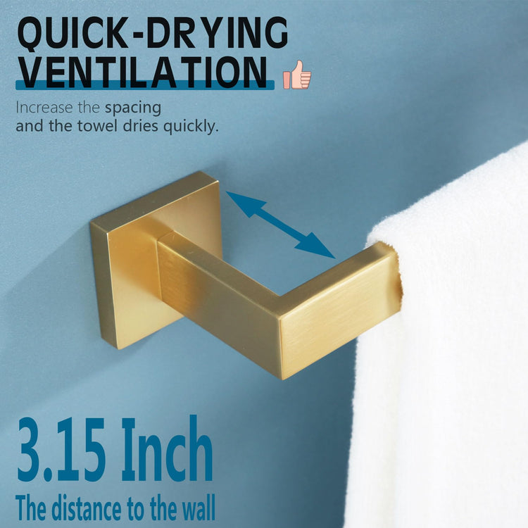 32 Inch Gold Bath Towel Bar Bathroom Towel Rack Towel Holder Shower Hand Towel Hanger