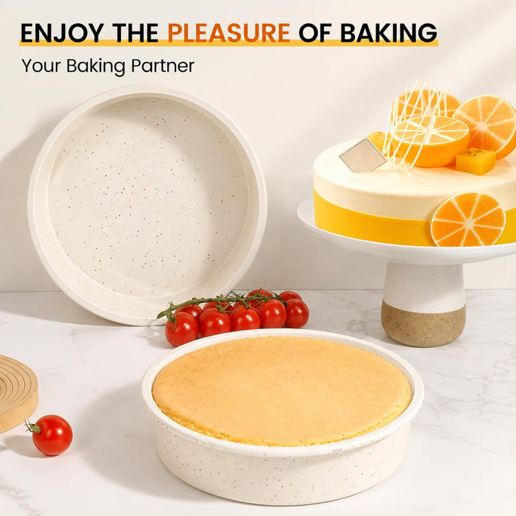 8 Inch Silicone Round Cake Pan (2 Count)