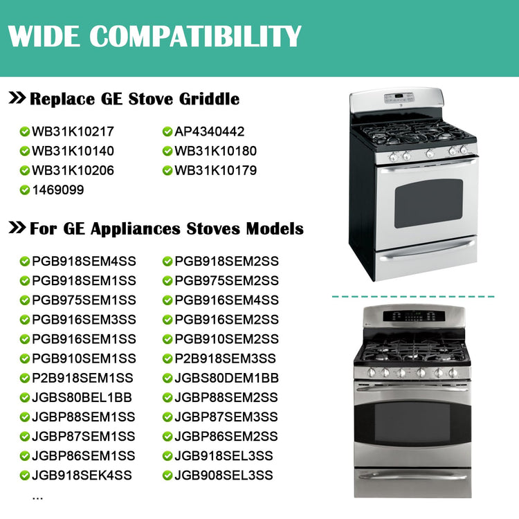 WB31K10217 Cast Iron Griddle Cooktop
