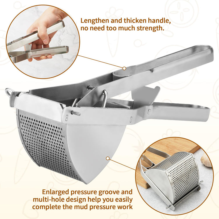 Potato Ricer Heavy Duty Stainless Steel Professional Ricer