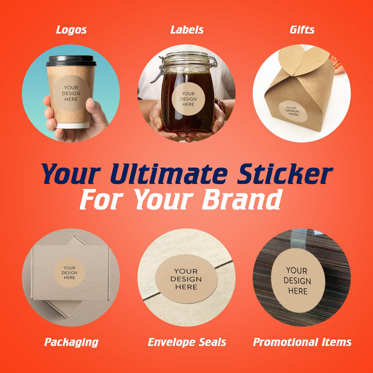 Custom Vinyl Stickers Your Image (100 Count)
