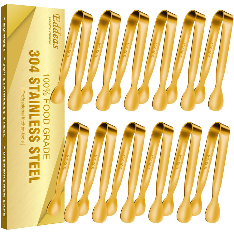 12 PCS Small Serving Tongs