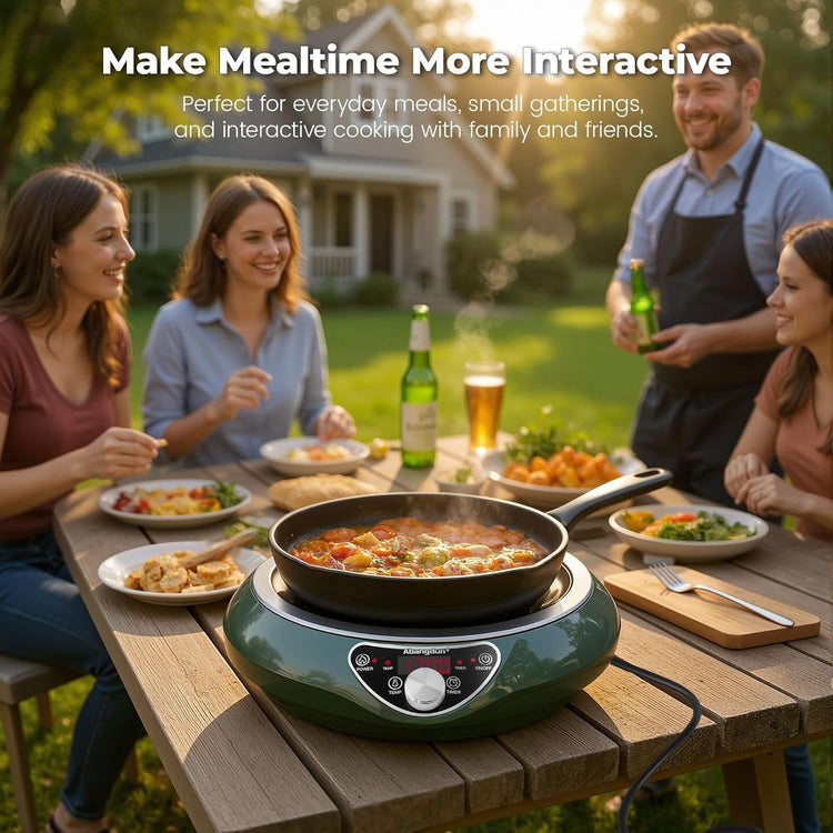 1700W 120V Concave Induction Wok Cooktop
