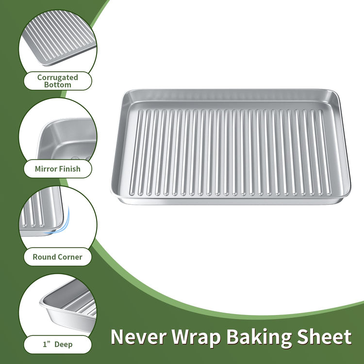 Baking Sheet with Cooling Wire Rack Set