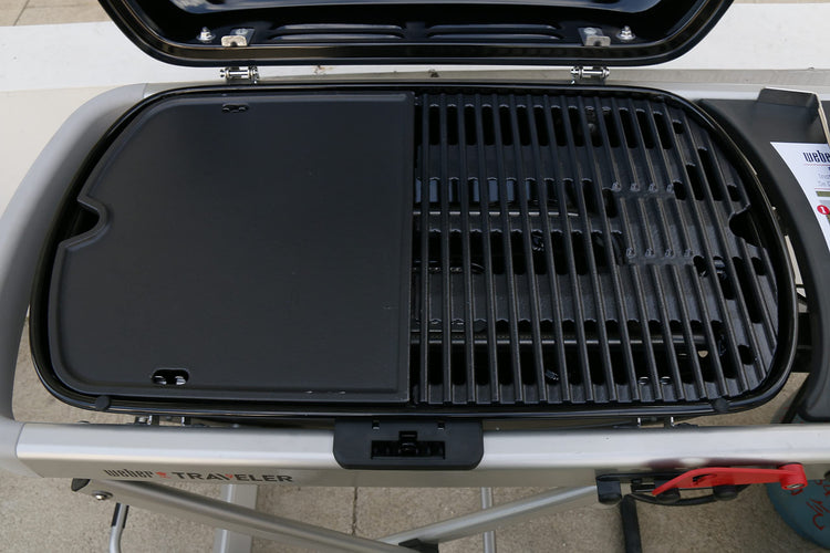 7034 Cast Iron Griddle Plate for Weber Traveler 9010001 Gas Grill