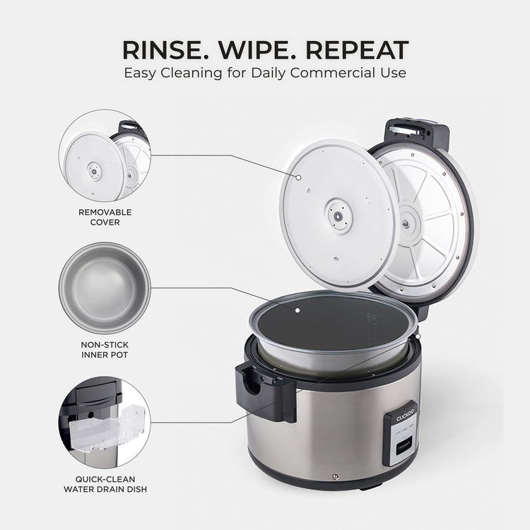 Commercial Rice Cooker and Warmer (30 Count)