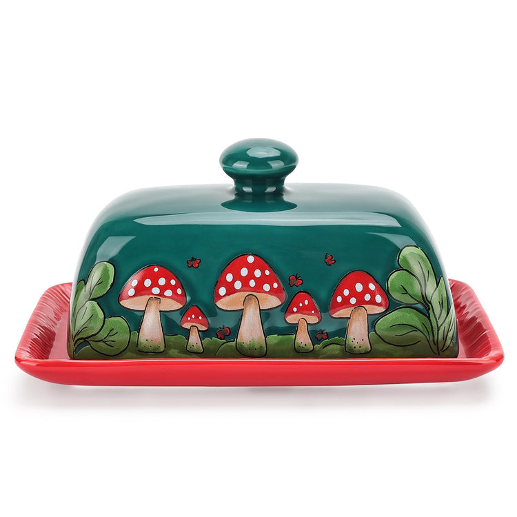 Mushroom Butter Dish With Lid