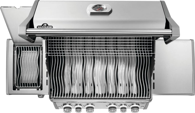 Napoleon Rogue PRO 525 Propane Gas Grill with Infrared Side Burner, Stainless Steel, Durable 5-Burner Outdoor BBQ