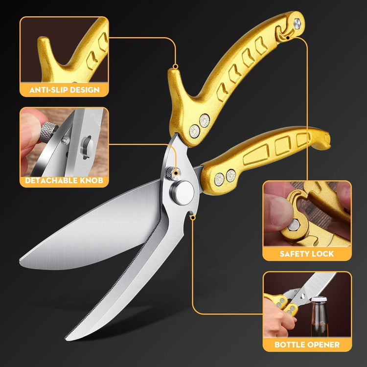 Poultry Shears Heavy Duty Stainless Steel Kitchen Scissors