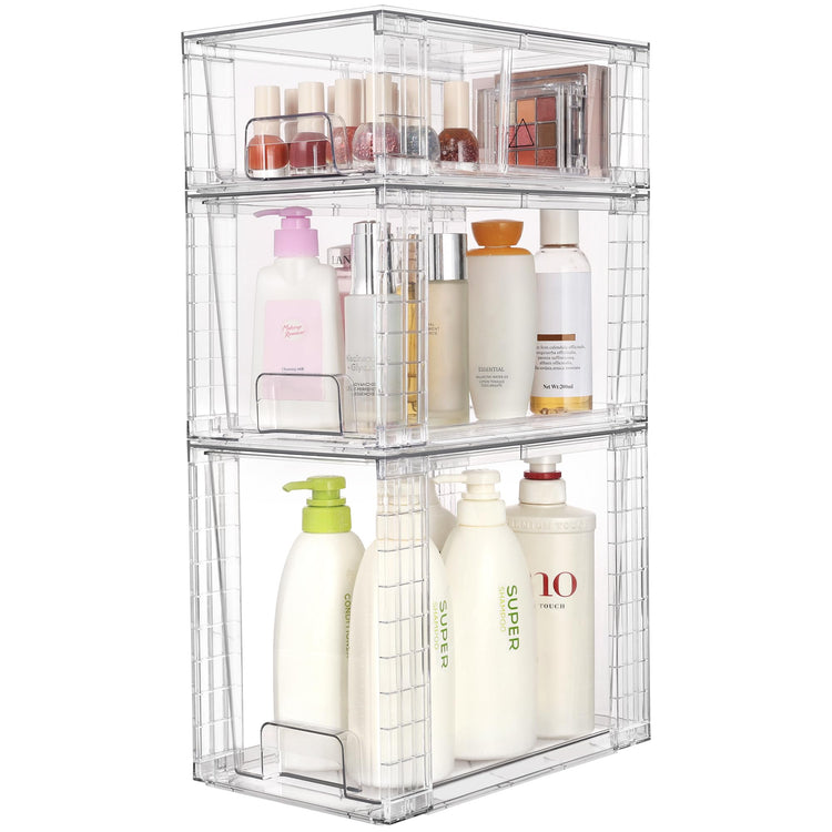 Clear Stackable Storage Drawers (6 Count)