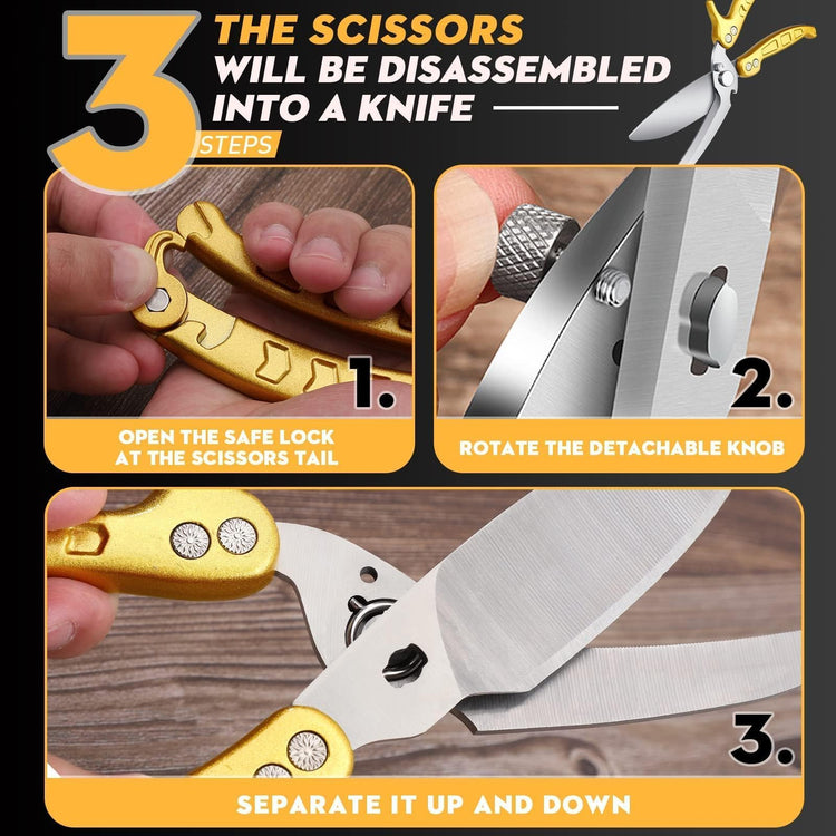 Poultry Shears Heavy Duty Stainless Steel Kitchen Scissors