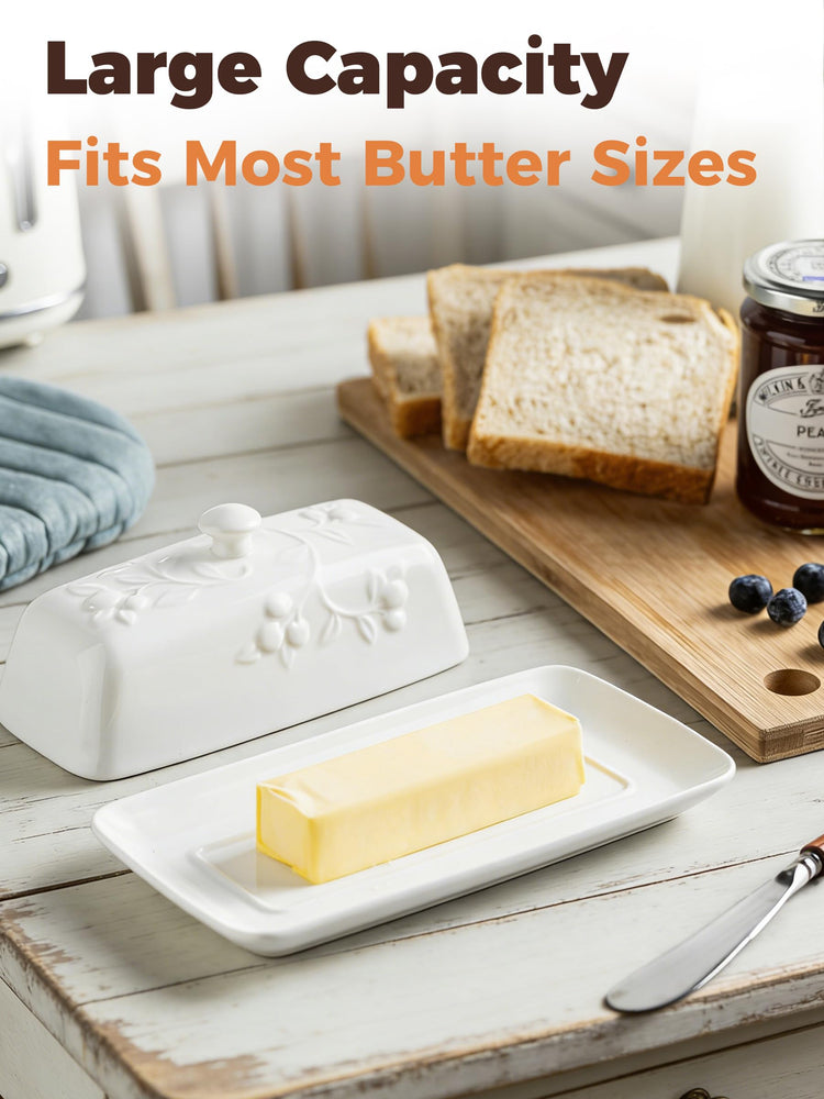 Butter Dish with Lid for Countertop