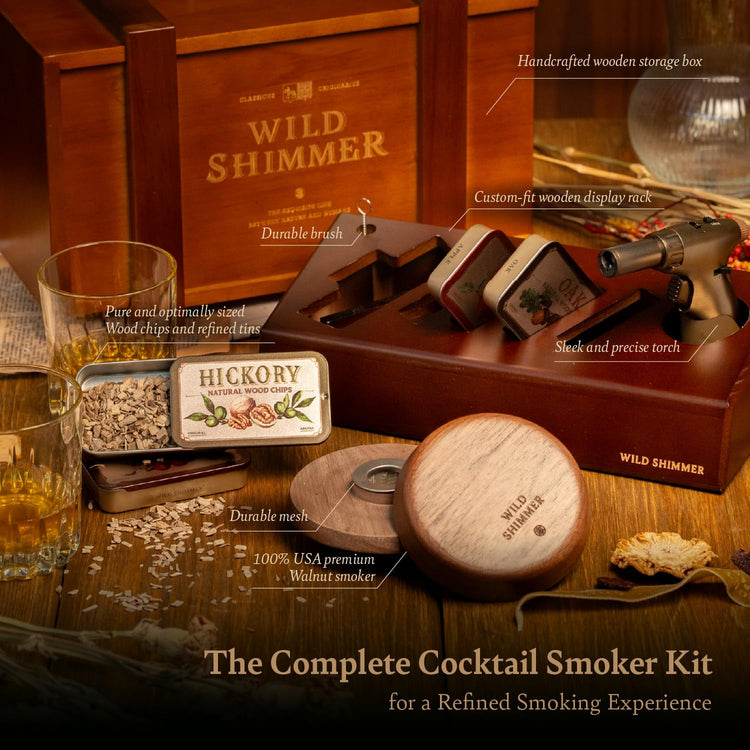Cocktail Whiskey Smoker Kit with Torch