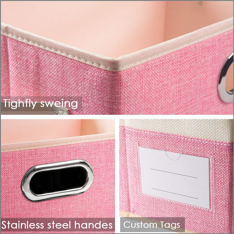 Large Collapsible Storage Baskets for Closet [3 (3 Count)