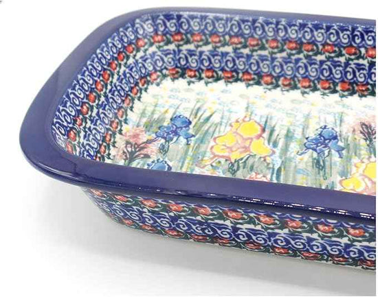 Polish Pottery Ceramic 10" Rectangular Baking Dish - UNIKAT - Handmade in Bolesławiec Poland