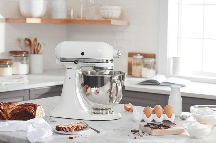 Artisan, 5-Qt Tilt Head Stand Mixer, KSM150PS, White