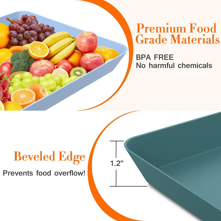 6 pcs Serving Tray for Entertaining (6 Count)