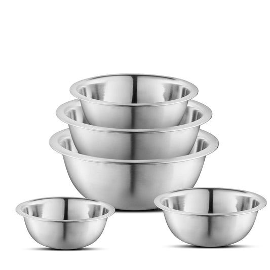 Premium Stainless Steel Mixing Bowls (5 Count)