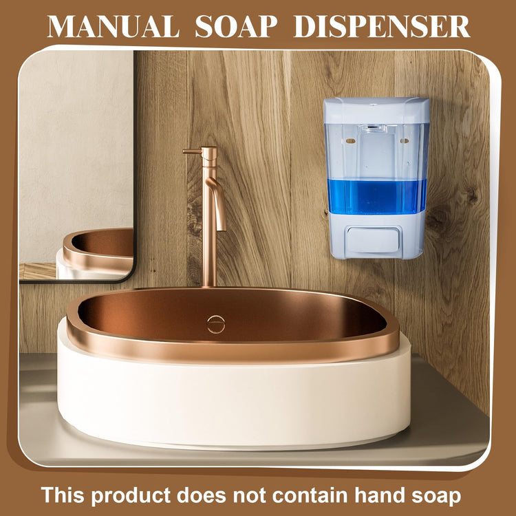 4 Pcs Wall Mounted Soap Dispenser (4 Count)