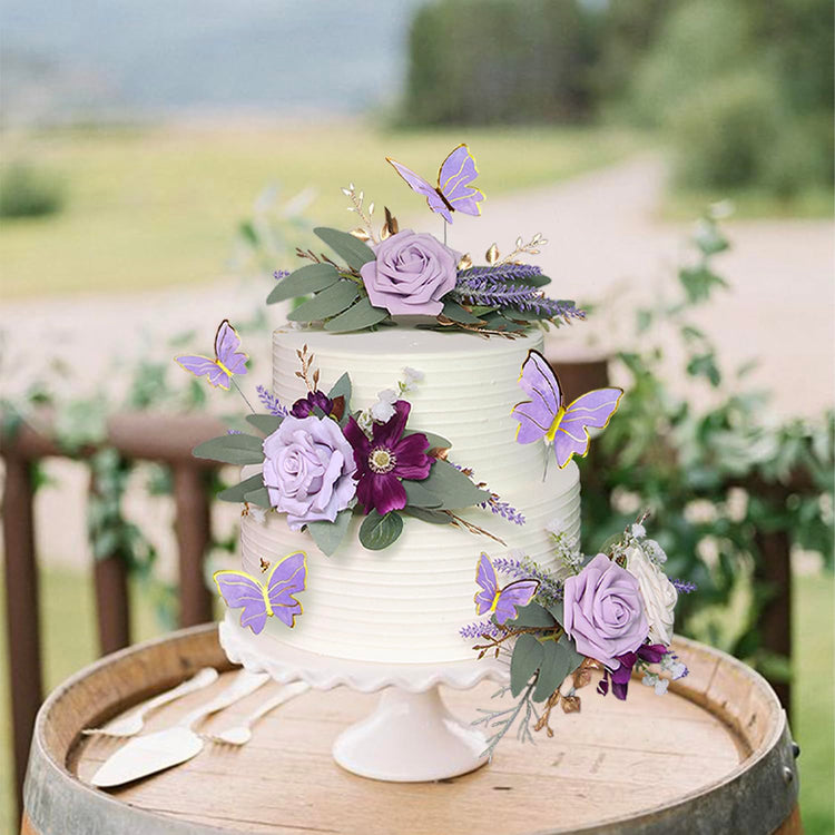 3Pcs Premade Cake Flowers (3 Count)