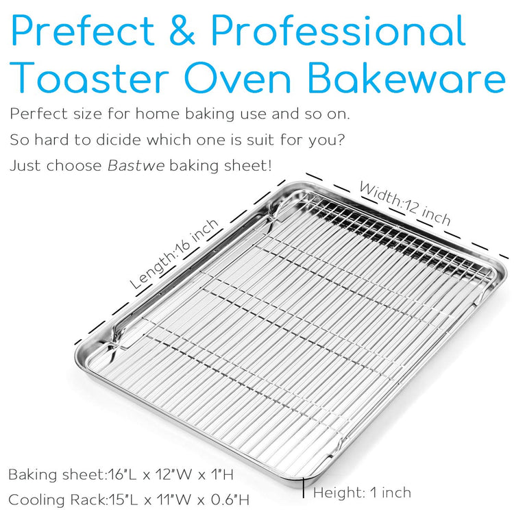Cookie Sheet and Cooling Rack Set