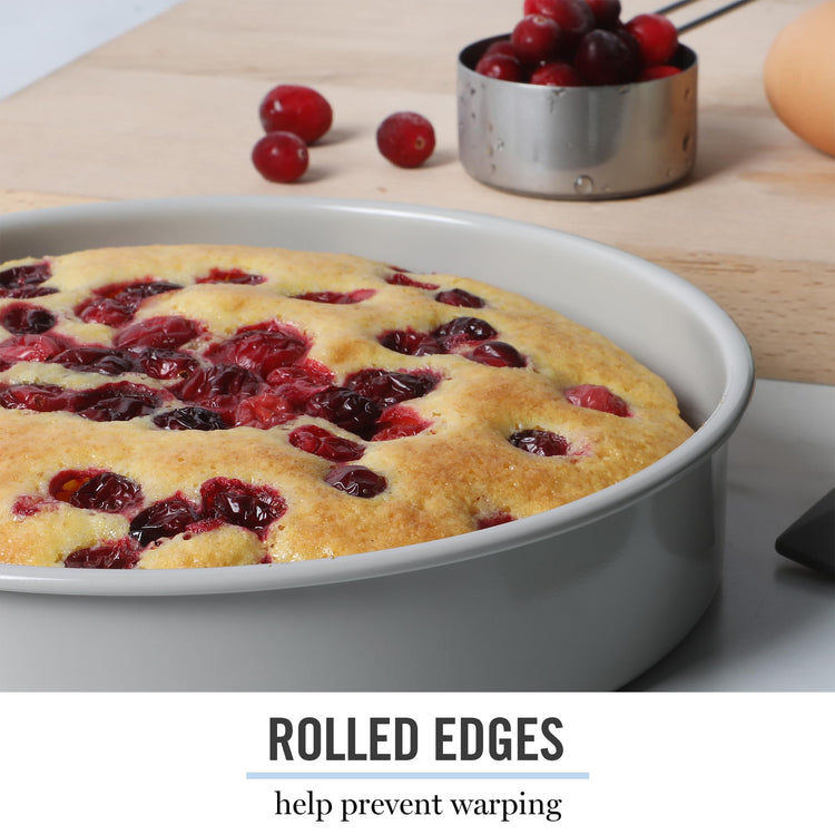 Gallen 8 Inch Round Nonstick Carbon Steel Cake and Bake Pan