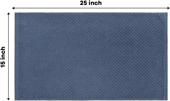 Artoid Mode Ring Spun Cotton Blue Kitchen Dish Towels, 15x25 Inch Ultra Soft Absorbent Quick Drying Household Cleaning Tea Towels Bar Towels Set of 6 - Nestoria