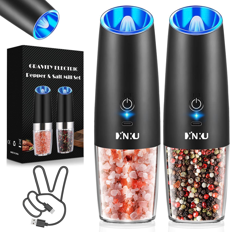 XinXu Rechargeable Pepper and Salt Grinder Set