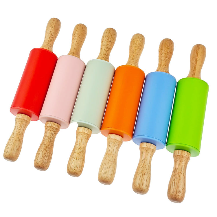 6 Pack Small Rolling Pin for Kids