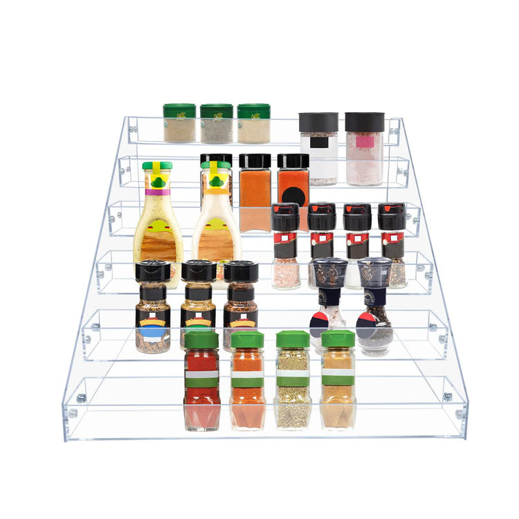 Clear Acrylic Spice Rack for Countertops