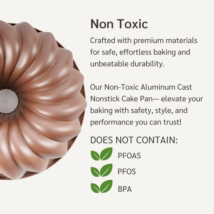 Classic 10 Cup Fluted Cake Pan Nonstick