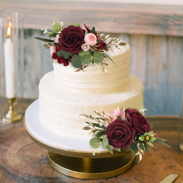 3Pcs Premade Cake Flowers (3 Count)