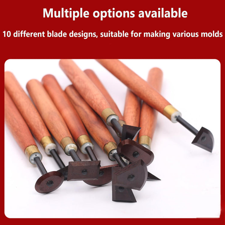 10 Piece Professional Pottery Trimming Tool Set