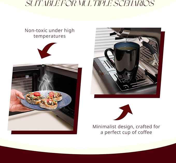 Stoneware Sonoma 56pc Dinnerware Set, Black + Speckled Spin Wash Cobalt