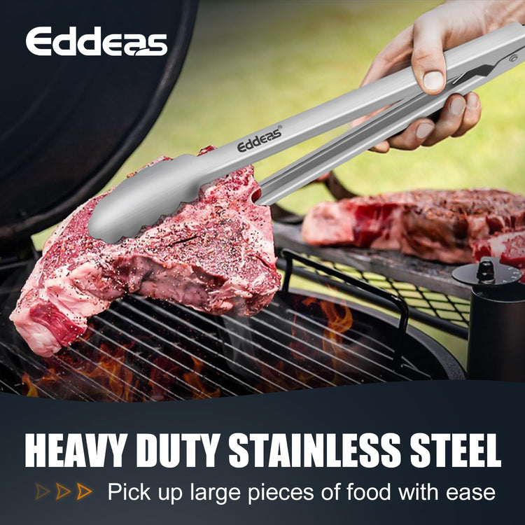 Metal Tongs For Cooking Up To 600°F Kitchen Tongs 3PCS (3 Count)