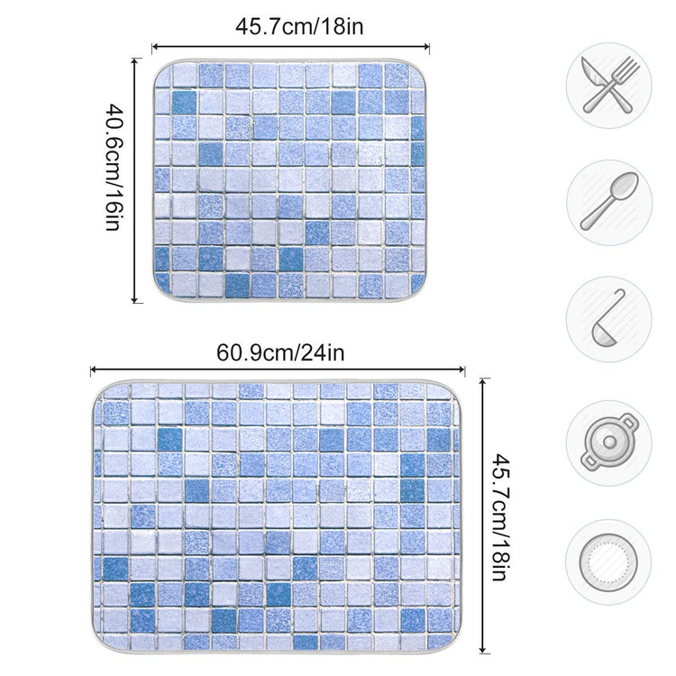 Super Absorbent Dish Drying Mat